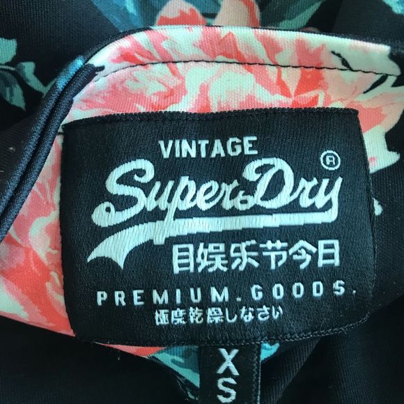 Superdry Premium Goods Floral Bodycon Dress, XS - Picture 7 of 8